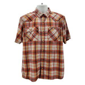 Outdoor Research Mens Large Button Shirt Growler II Short Sleeve Nylon Blend